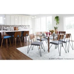 Set Of 2 Loft Mid Century Modern Chairs Gray/Black - Lumisource -Restaurant Furniture Store GUEST 4d50e9e1 8d1e 43b2 9659 2581f6d38cb7