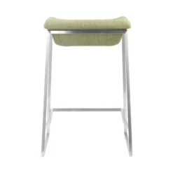 24" Set Of 2 Contemporary Sleek Modern Counter Height Barstools Green - ZM Home -Restaurant Furniture Store GUEST 4d7128e3 2484 4b19 b0dc a5ef9568e9da