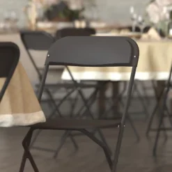 Emma And Oliver Set Of 6 Stackable Folding Plastic Chairs - 650 LB Weight Capacity -Restaurant Furniture Store GUEST 4de8ed84 6ec0 464b 8b70 3acdf39bdc7d