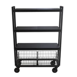 Cart System With Wheels 4 Tier Black - Atlantic -Restaurant Furniture Store GUEST 50aecfa5 f5ea 4ff3 bab6 2f2beff713a4