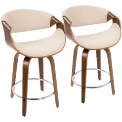 Set Of 2 Curvini Mid-Century Modern Counter Height Barstools - LumiSource 21 Set Of 2 Curvini Mid-Century Modern Counter Height Barstools - LumiSource -Restaurant Furniture Store GUEST 513ce8a8 593e 41bb bcf8 a8537096ecfc