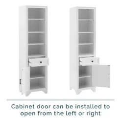 3pc Tara Sideboard And Bookcase Set Distressed White - Crosley -Restaurant Furniture Store GUEST 52122803 c359 463a 95a8 759b8942b324