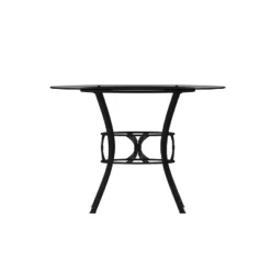 Emma And Oliver 42'' Round Glass Dining Table With Black Metal Frame 20 Emma And Oliver 42'' Round Glass Dining Table With Black Metal Frame -Restaurant Furniture Store GUEST 52de676c 7404 408e a93d 0f89829ba20c