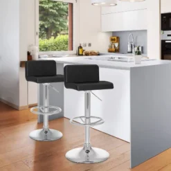 Set Of 2 Adjustable Angled High Back Barstools - CorLiving -Restaurant Furniture Store GUEST 54b6965a 4aa7 4095 87be 16f3989235da