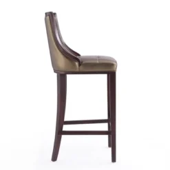 Fifth Avenue Upholstered Beech Wood Faux Leather Barstool - Manhattan Comfort -Restaurant Furniture Store GUEST 54ed5cea 1cae 4de1 885d 63f744edcb5a