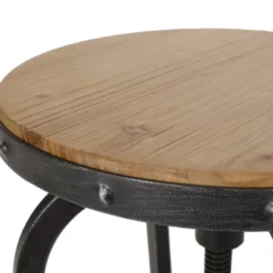 2pc Farmdale Industrial Firwood Adjustable Height Swivel Counter Height Barstools Antique Natural/Pewter - Christopher Knight Home -Restaurant Furniture Store GUEST 561edad3 fe92 4095 8ef3 4d2416b1366a