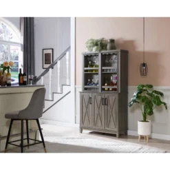 Home Source Home Bar Cabinet Rotating Wine Rack -Restaurant Furniture Store GUEST 56e1b2d6 2958 4a76 86a7 57af9427ef0b