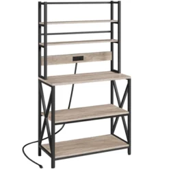 Yaheetech 5-Tier Kitchen Baker’s Racks With Power Outlets, Coffee Bar Station With Hutch -Restaurant Furniture Store GUEST 56f21f54 b451 4bd7 bcab 83fd3c15fe5c