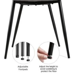 Yaheetech Set Of 2 Dining Kitchen Chairs With Backrest For Kitchen, Gray -Restaurant Furniture Store GUEST 585f2570 165e 4162 8e1d 05e5fe152ac3