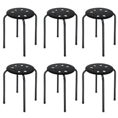 Costway Set Of 6 Portable Plastic Stack Stools Backless Classroom Seating 6 Costway Set Of 6 Portable Plastic Stack Stools Backless Classroom Seating - Image 4