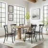 7pc Joanna Dining Set With 4 Camille Chairs Matte Black - Crosley -Restaurant Furniture Store GUEST 5913aa4f cbe5 4366 9a52 5749bec2c8a2