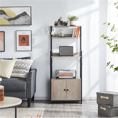 Yaheetech 59" Kitchen Storage Rack With Cabinet And Shelves 4 Yaheetech 59" Kitchen Storage Rack With Cabinet And Shelves - Image 2