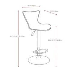 Set Of 2 Adjustable Angled High Back Barstools - CorLiving -Restaurant Furniture Store GUEST 59b3bdd4 a100 475b 81d4 8e917fb8bee7