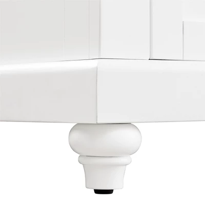 Mona Kitchen Island With 2 Stools White - Dorel Living 11 Mona Kitchen Island With 2 Stools White - Dorel Living - Image 9