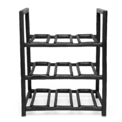 BIRDROCK HOME Bottle Rack - Black - Holder (9 Bottle) -Restaurant Furniture Store GUEST 5b062edd 5a79 4ed9 a984 b7278ee6a77e