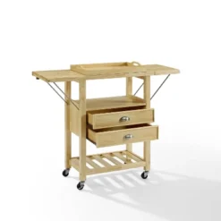 Bristol Double Drop Leaf Kitchen Cart Natural - Crosley -Restaurant Furniture Store GUEST 5d02bab7 3b1f 432d 830f 87fcc421dd44