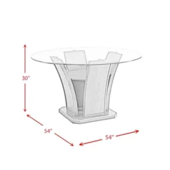 Simms Round Standard Height Dining Table Walnut - Picket House Furnishings -Restaurant Furniture Store GUEST 5d86412c 4fc6 48a7 a047 0b50d2e4aae3
