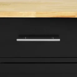 Full Savannah Wood Top Kitchen Island Cart Black/Natural - Crosley -Restaurant Furniture Store GUEST 5df91d72 d0e1 4e65 8346 a9279e3714da