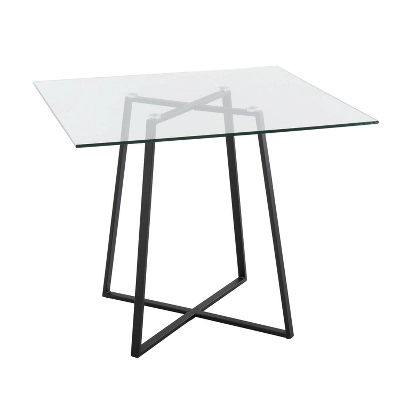 36" Cosmo Square Dining Table Glass - LumiSource 10 36" Cosmo Square Dining Table Glass - LumiSource - Image 8