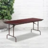 Flash Furniture 6-Foot High Pressure Mahogany Laminate Folding Banquet Table -Restaurant Furniture Store GUEST 5f13ce92 2e4e 47eb aefc 190083b751b3