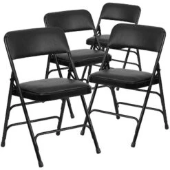 Emma And Oliver 4 Pack Home & Office Portable Party Events Padded Metal Folding Chair -Restaurant Furniture Store GUEST 5f545390 ff5f 494f b971 3842c792c6ae 1