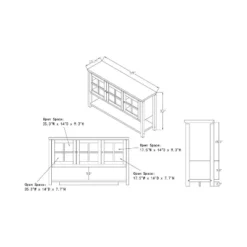 Carita Transitional Windowpane Cabinets Buffet - HOMES: Inside + Out -Restaurant Furniture Store GUEST 5fc0e92d 0226 4fc2 8254 f2c81e7e56c9