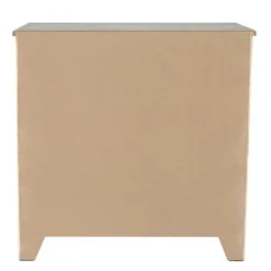 LuxenHome Distressed White And Gray Wood 1-Door Storage Wine Cabinet -Restaurant Furniture Store GUEST 6169f57b 7f7a 4e22 a261 b4b0eafaa198