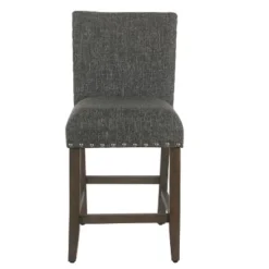 24" Upholstered Counter Height Barstool With Nailheads - HomePop -Restaurant Furniture Store GUEST 622c6f0e 7130 41db 96c2 e84bad09cc07