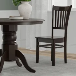 Glenwillow Home 42" Round Pedestal Dining Table + Spindle Back Dining Chairs Dining Set -Restaurant Furniture Store GUEST 63ae208d 8f75 4b00 bfaa 1352937c6735