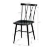 Costway Set Of 2 Dining Side Chairs Chairs Armless Cross Back Kitchen Bistro Caf -Restaurant Furniture Store GUEST 641798d6 b8b3 4720 9f3b 98e86b689a35