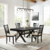 Hayden 5pc Extendable Dining Set With 4 Slat Back Chairs Slate - Crosley -Restaurant Furniture Store GUEST 64a0fd04 c7c5 4a02 bd8a 9cfcbd27713b