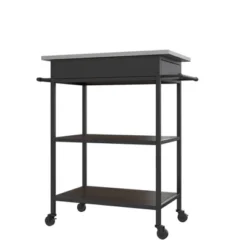 Reida Industrial Kitchen Cart Brown - Room & Joy -Restaurant Furniture Store GUEST 650ee4c8 b59b 4f51 b6d8 6e1fed8cea84