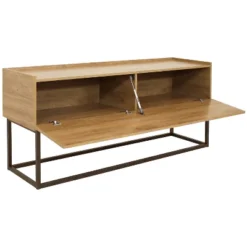 Sunnydaze Decor Sunnydaze Indoor Industrial-Style Sideboard Buffet Table - MDP With Powder-Coated Steel Frame - Brown -Restaurant Furniture Store GUEST 65b787fe a4e3 4161 8bf0 4913b805584a