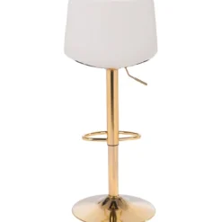 Pierce Barstool White/Gold - ZM Home -Restaurant Furniture Store GUEST 663ffa45 3744 4e46 9d25 d4b5cb9c902b