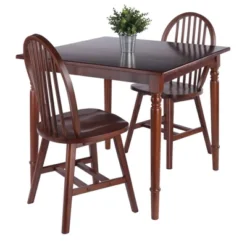 3pc Mornay Dining Table Set Walnut - Winsome -Restaurant Furniture Store GUEST 66c66974 6807 4042 973f 50724151e823