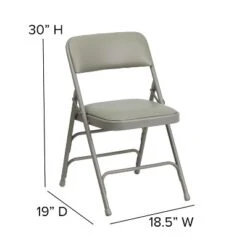 Emma And Oliver 4 Pack Home & Office Portable Party Events Padded Metal Folding Chair -Restaurant Furniture Store GUEST 67cf36d9 04d4 4950 bf4f 9b1e9580c531