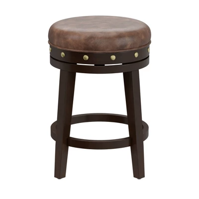 Benard Backless Counter Height Barstool Deep Smoke Brown - Hillsdale Furniture 4 Benard Backless Counter Height Barstool Deep Smoke Brown - Hillsdale Furniture - Image 2