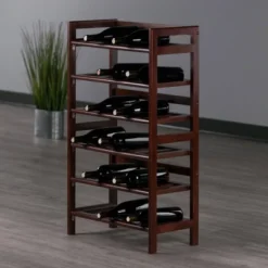 Silvi 30 Bottles Wine Rack Wood/Toasted Walnut - Winsome -Restaurant Furniture Store GUEST 6afedcfd 9506 419b 80db 507744493912
