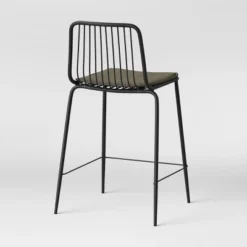 Set Of 2 Sodra Rounded Seat Wire Counter Height Barstool Black - Threshold™ -Restaurant Furniture Store GUEST 6b7f294e b01b 43f7 ab3c d0ae1779d18d