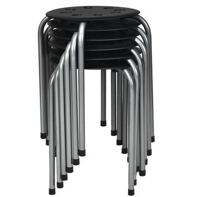 Costway Set Of 6 Portable Plastic Stack Stools Backless Classroom Seating 14 Costway Set Of 6 Portable Plastic Stack Stools Backless Classroom Seating - Image 12