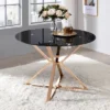 Kenlina Round Dining Table With Glass Top - MiBasics -Restaurant Furniture Store GUEST 6cc6fbde b3e2 4177 a1e8 5e239ba5e6cc