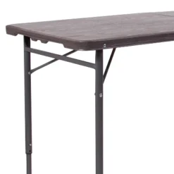 Emma And Oliver 4-Foot Height Adjustable Bi-Fold Dark Gray Plastic Folding Table With Handle 17 Emma And Oliver 4-Foot Height Adjustable Bi-Fold Dark Gray Plastic Folding Table With Handle -Restaurant Furniture Store GUEST 6d699504 90ff 4556 92c1 7ef350e98151