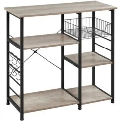 Yaheetech Kitchen Storage Rack With Basket/Hooks/Storage -Restaurant Furniture Store GUEST 6db2f7b8 5e7d 4f1d 9325 8223b9eafdfe