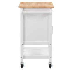Sage Wood Kitchen Cart White - CorLiving -Restaurant Furniture Store GUEST 6dc61574 89b7 4351 a60b df69ee62697c