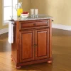 Alexandria Granite Top Portable Kitchen Island/Cart Cherry/Gray - Crosley -Restaurant Furniture Store GUEST 6e169c4c 3127 4374 840d d64288d9616b