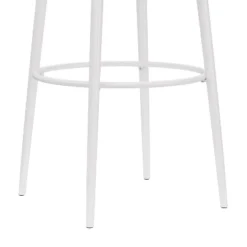 Aubrie Backless 30" Swivel Barstool Off White/Silver - Hillsdale Furniture -Restaurant Furniture Store GUEST 6f1317d2 282b 467a b3db 43d9d4376a9d