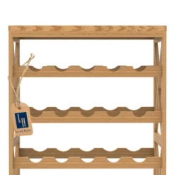 Hastings Home 25-Bottle Holder Freestanding Wine Rack With Tabletop, Brown 12 Hastings Home 25-Bottle Holder Freestanding Wine Rack With Tabletop, Brown -Restaurant Furniture Store GUEST 71523bba a1ce 4948 a73d e3d9ec64a157