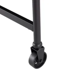 Elda Faux Stone Rolling Kitchen Island Black With White Faux Marble - Aiden Lane -Restaurant Furniture Store GUEST 73d4dade 92ec 459d bdc3 d89c485d033d