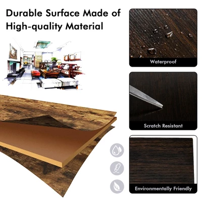 Costway Industrial Kitchen Baker's Rack Microwave Stand Utility Home Shelf W/ 6 Hooks 7 Costway Industrial Kitchen Baker's Rack Microwave Stand Utility Home Shelf W/ 6 Hooks - Image 5