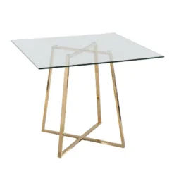 36" Cosmo Square Dining Table Glass - LumiSource 28 36" Cosmo Square Dining Table Glass - LumiSource -Restaurant Furniture Store GUEST 7501a3bc 49ed 41a8 946a ebb521b004d1